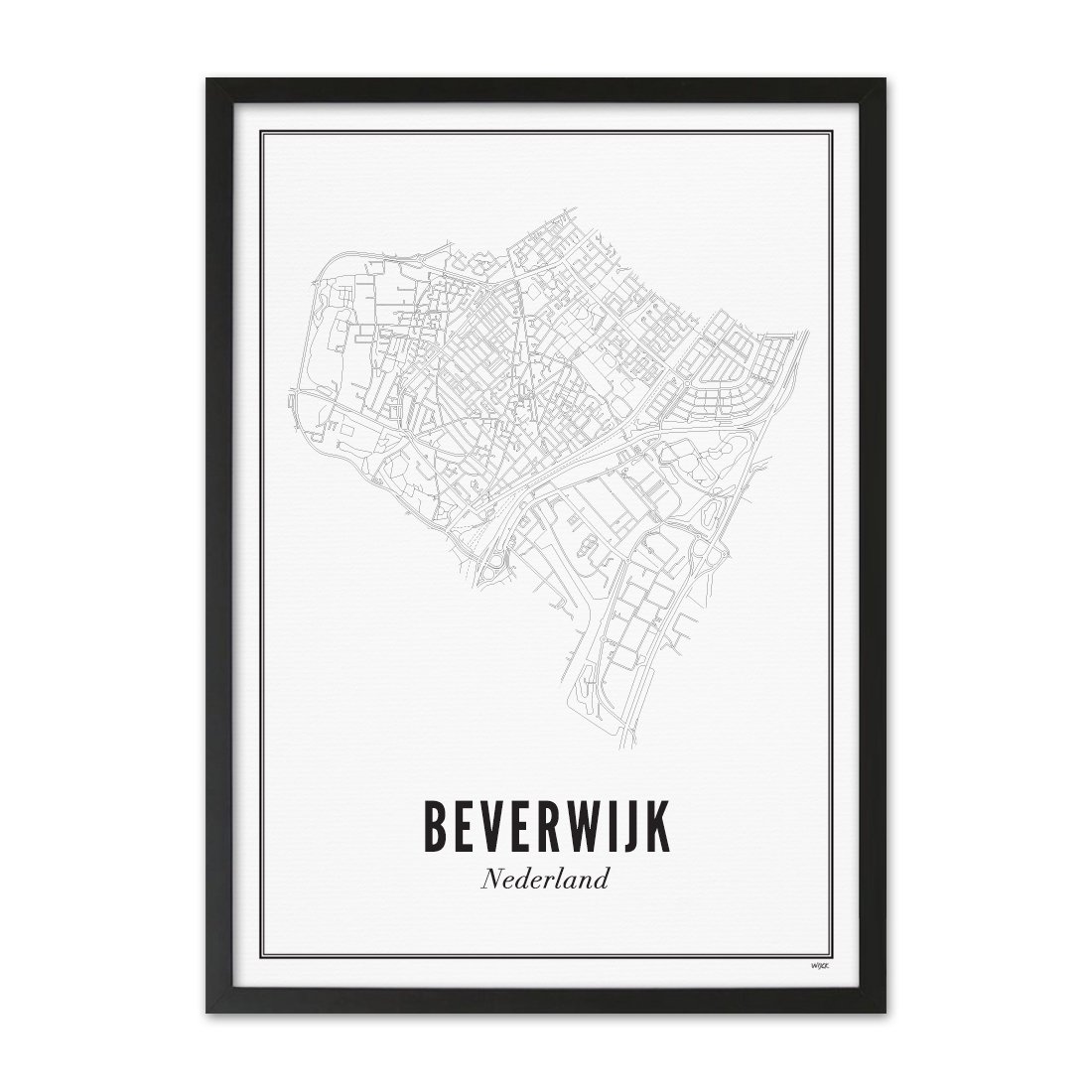 Poster van Beverwijk - stad | WIJCK. 